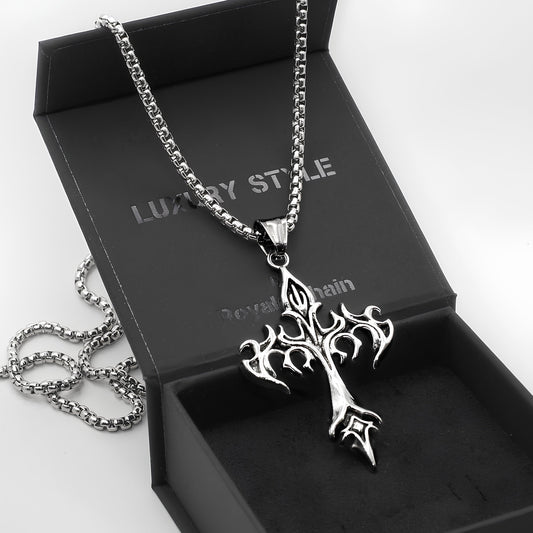 Neck pendant «INFERNO CROSS»