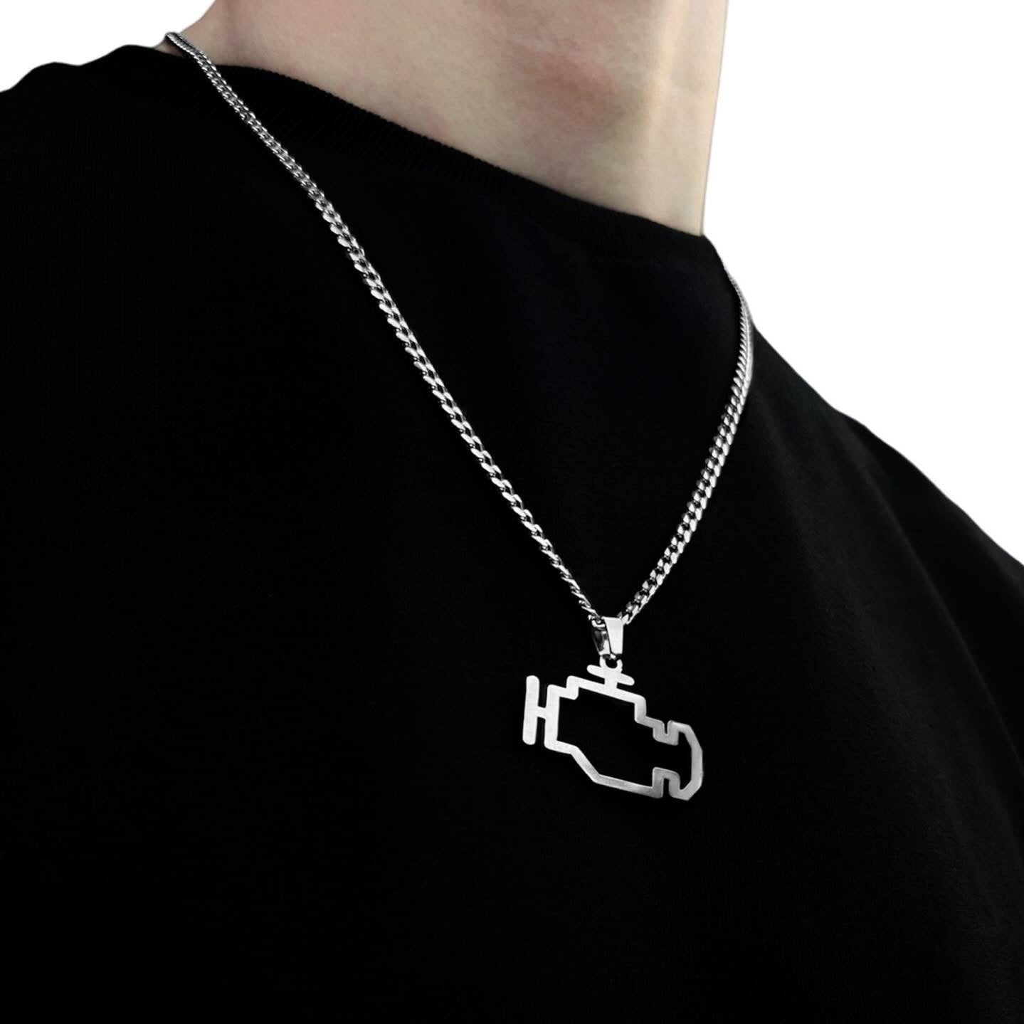 Neck pendant «CHECK ENGINE»