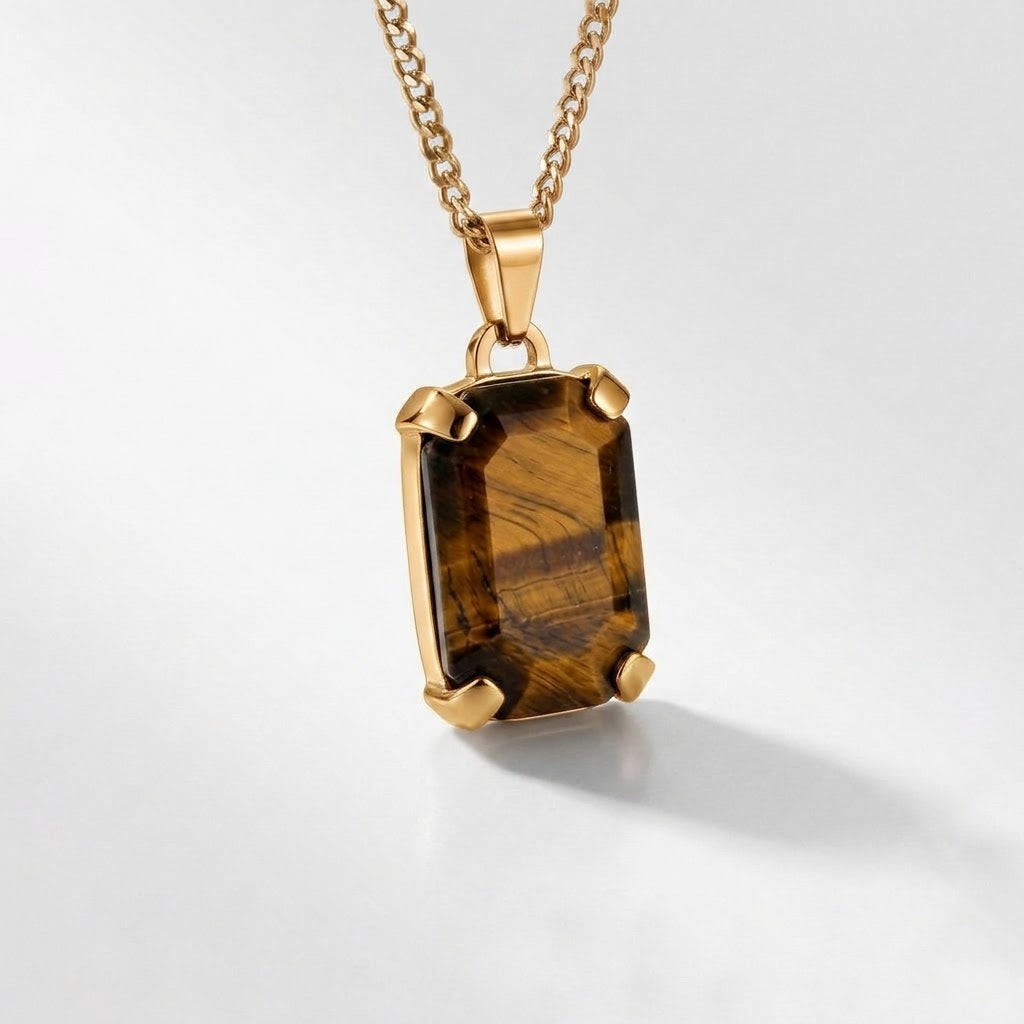 Neck pendant «TIGER`S GLANCE»