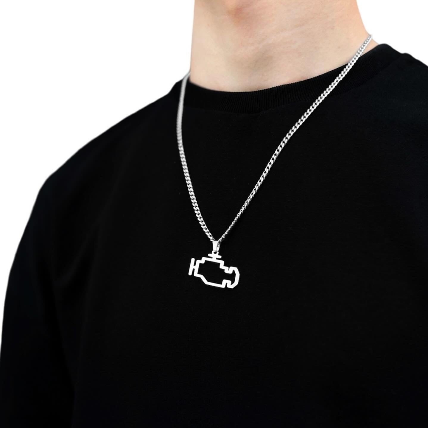 Neck pendant «CHECK ENGINE»