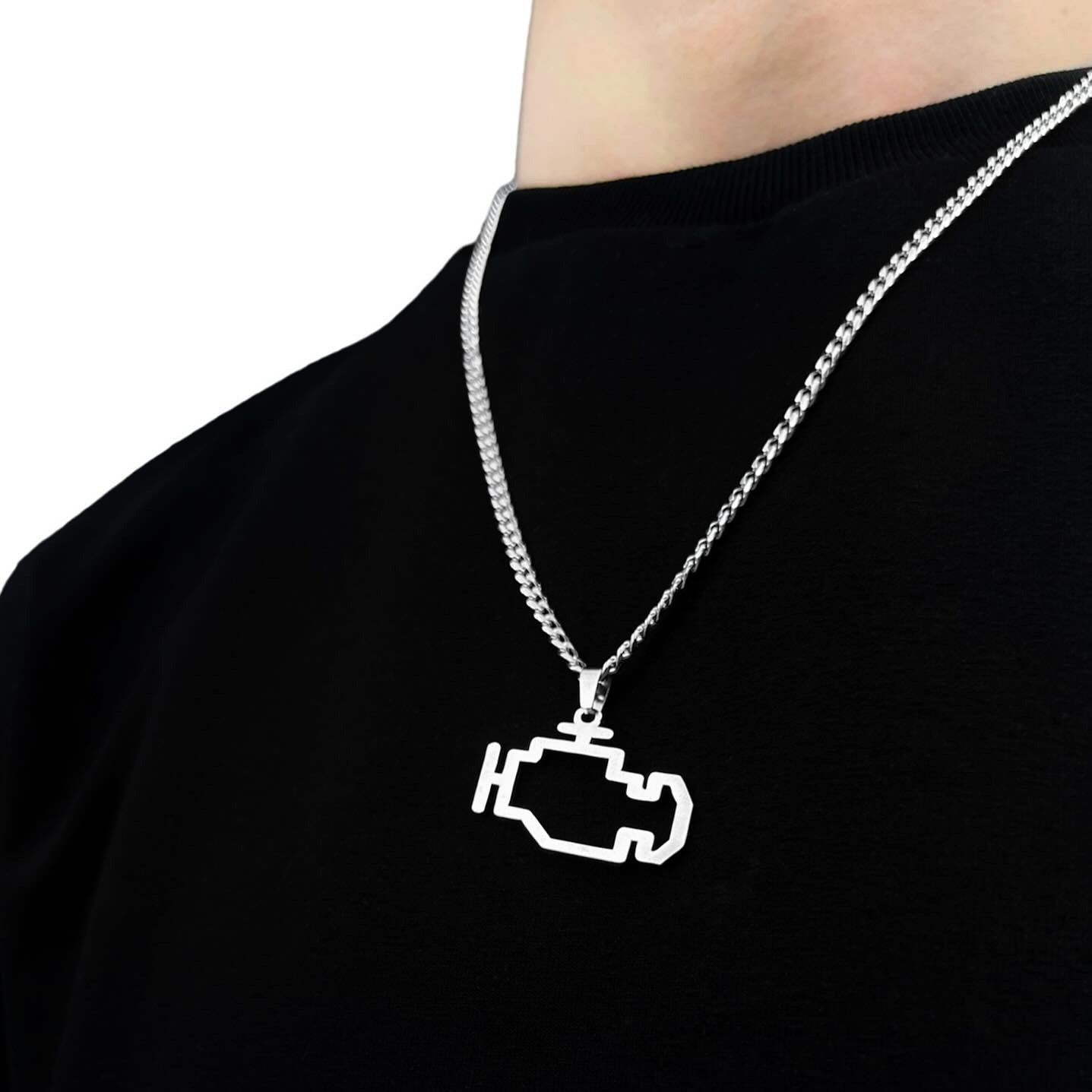 Neck pendant «CHECK ENGINE»