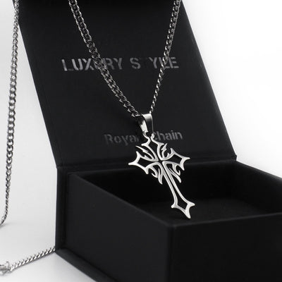 Neck pendant «RAVEN CROSS»