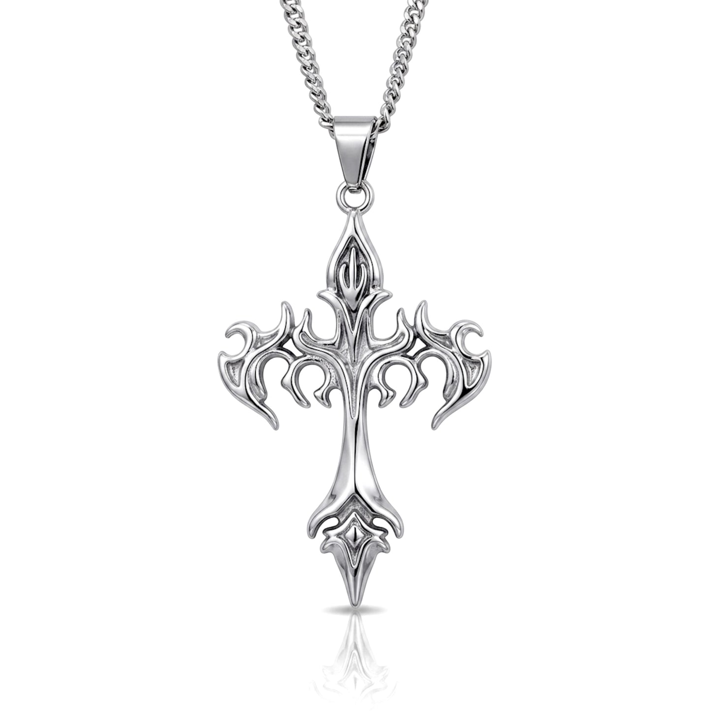 Neck pendant «INFERNO CROSS»