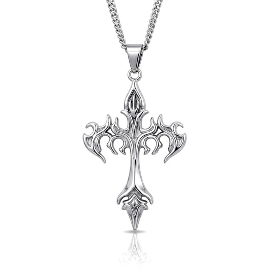 Neck pendant «INFERNO CROSS»