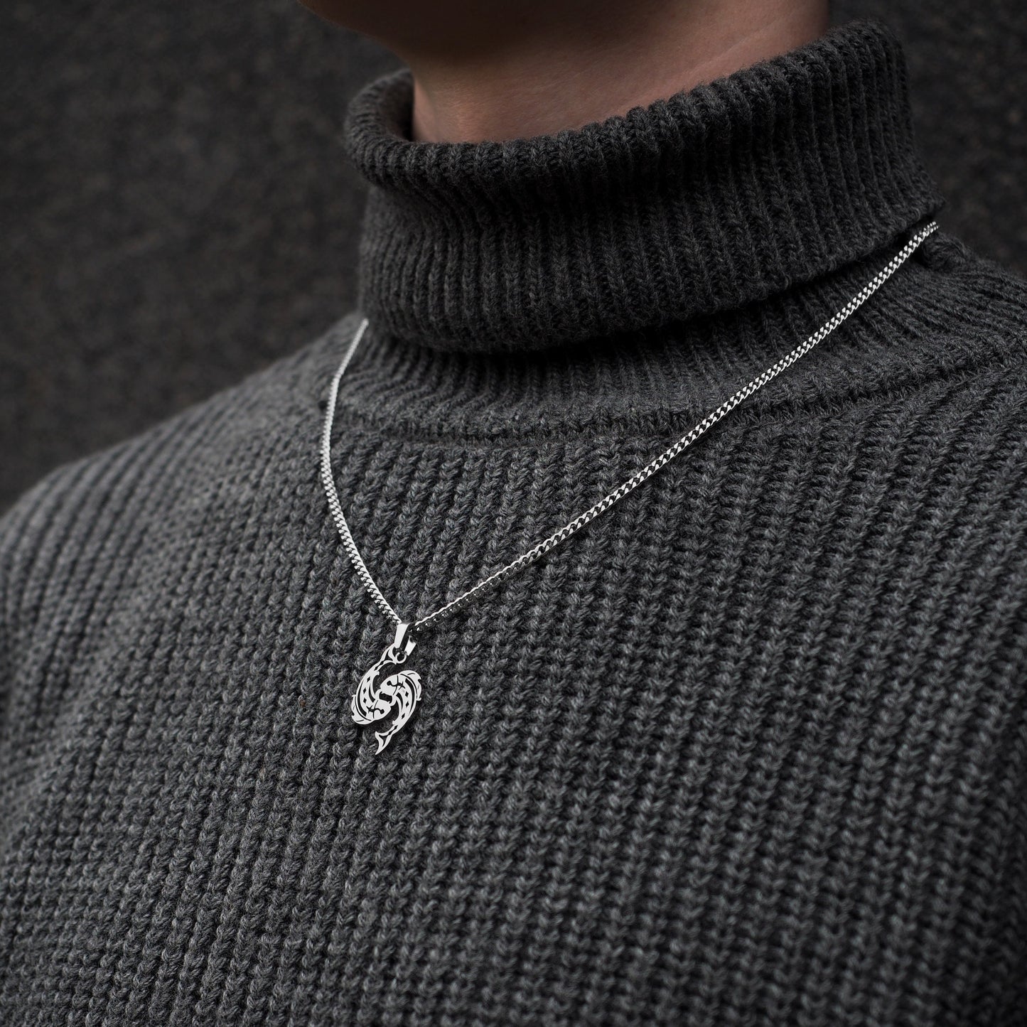 Neck pendant zodiac sign «PISCES»