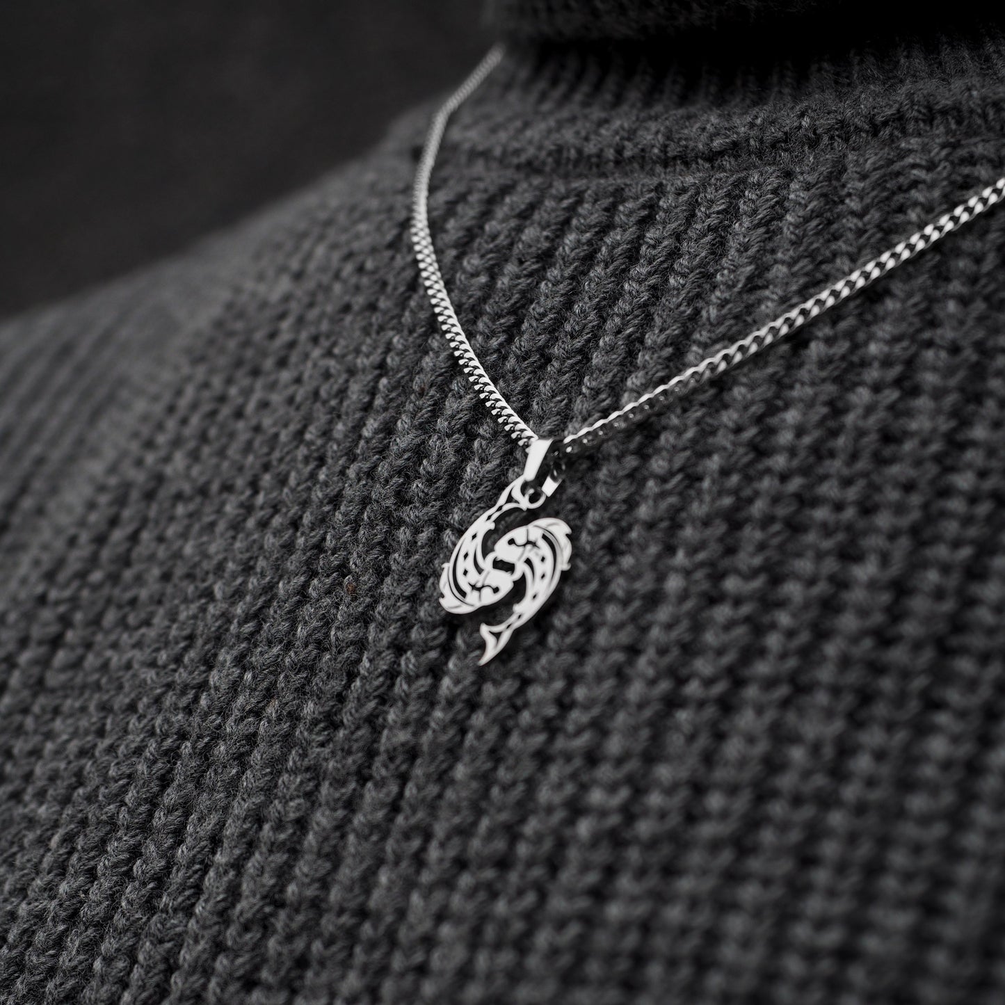 Neck pendant zodiac sign «PISCES»