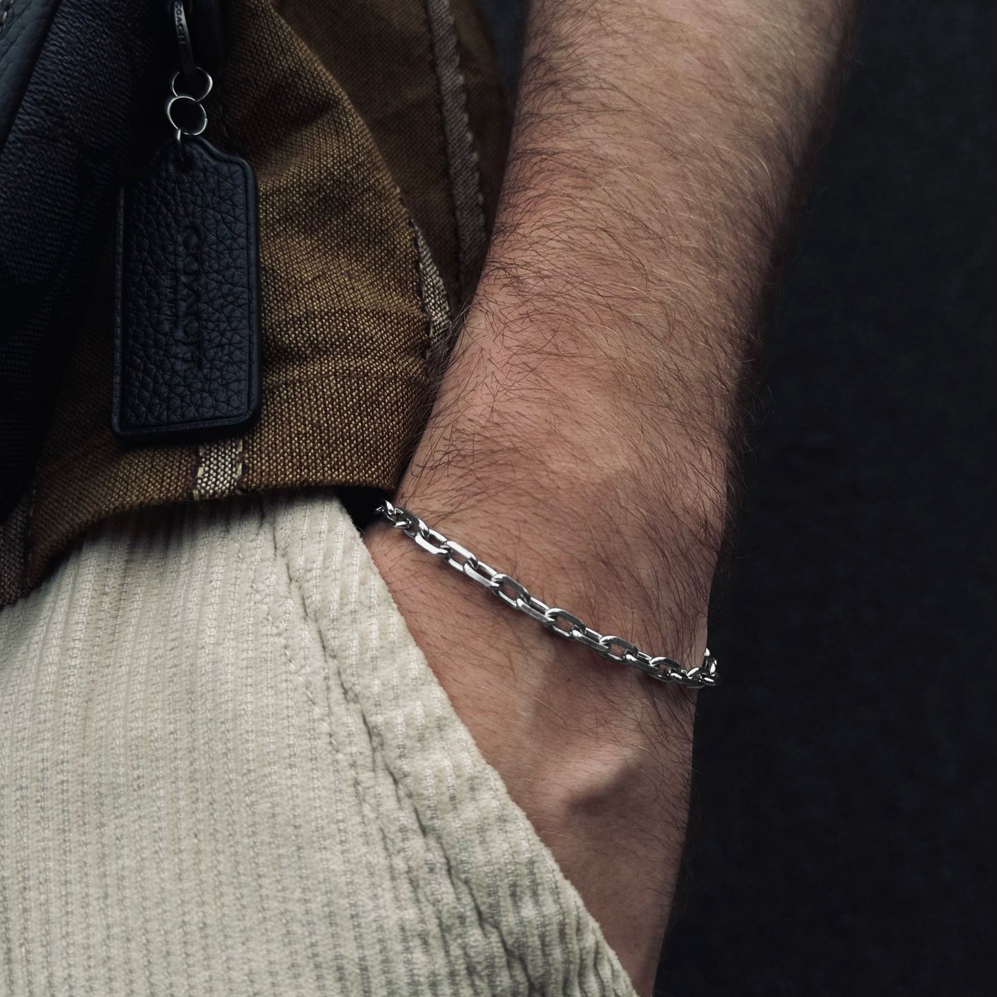 Hand bracelet silver «ANCHORLET»