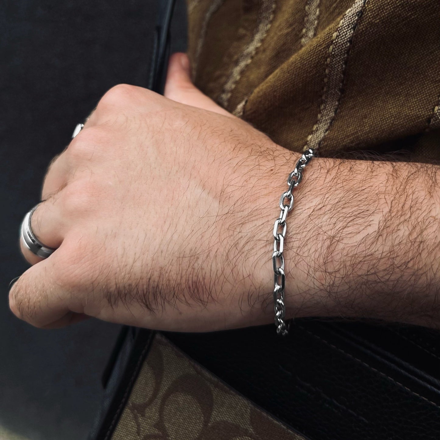 Hand bracelet silver «ANCHORLET»