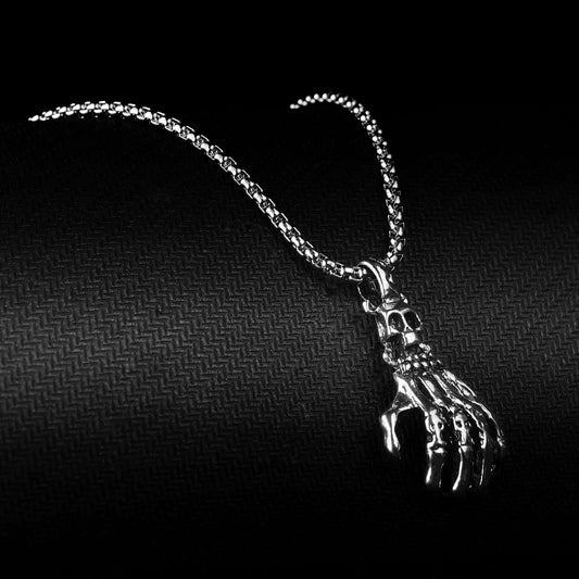 Neck pendant «HAND SKULL»