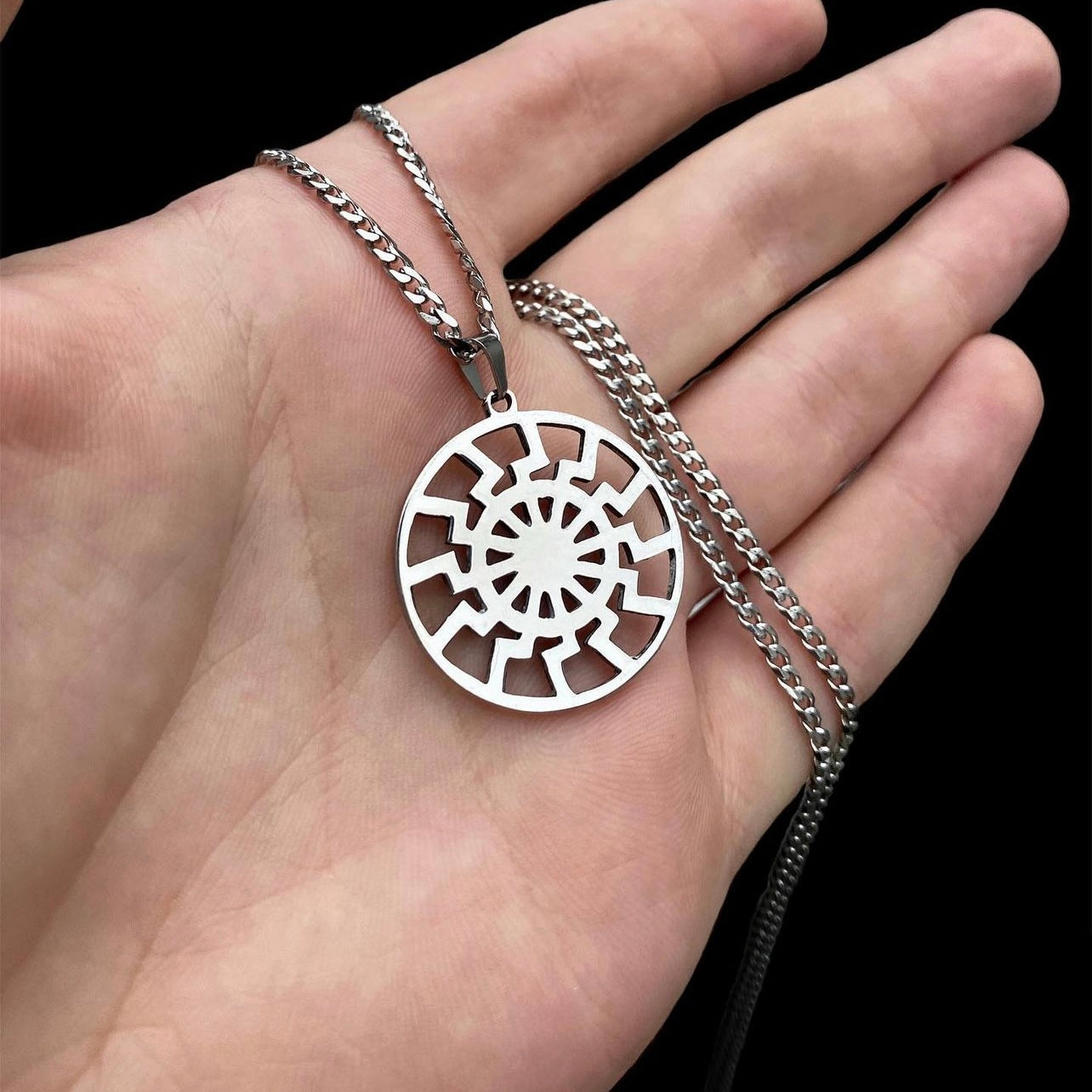 Neck pendant «RUNE SUN»